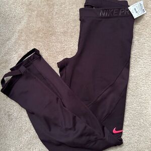 New with Tags Purple Nike Pro Leggings